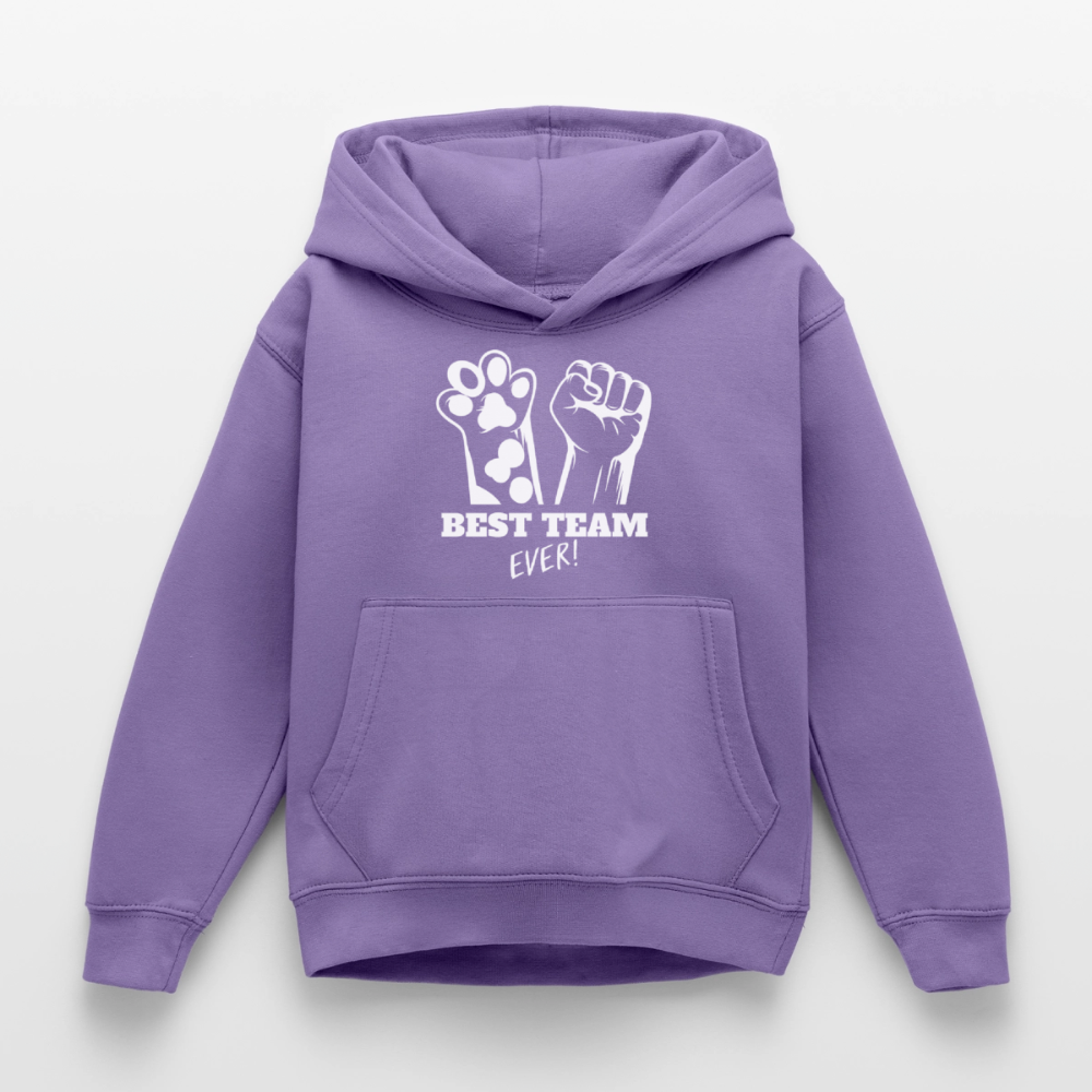 Best Team Ever  Hoodie White Edition - Lavendel