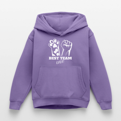 Best Team Ever  Hoodie White Edition - Lavendel
