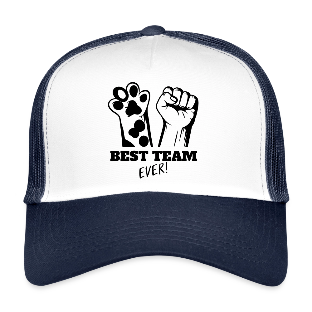 Best Team Ever Trucker Cap - Weiß/Navy