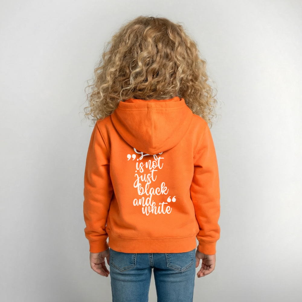 LiNBW. Crew Hoodie Life is not just black and white Edition White - LiNBW.