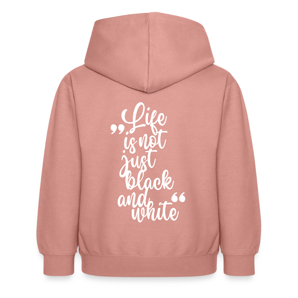 LiNBW. Crew Hoodie Life is not just black and white Edition White - LiNBW.