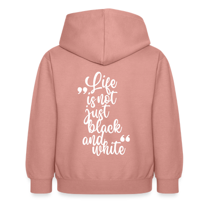 LiNBW. Crew Hoodie Life is not just black and white Edition White - LiNBW.