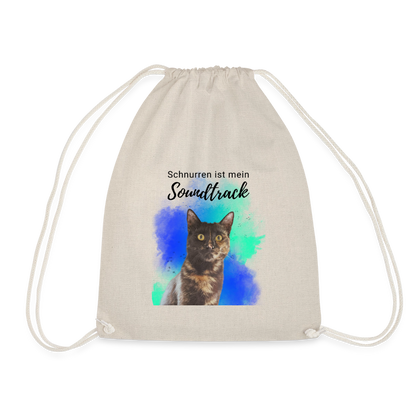 Nala´s Turnbeutel Schnurren ist mein Soundtrack Black Edition - Natur