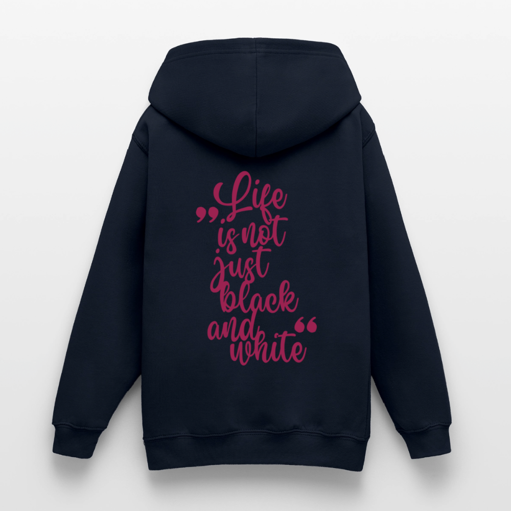 LiNBW. Crew Hoodie Life is not just black and white Edition Pink - LiNBW.