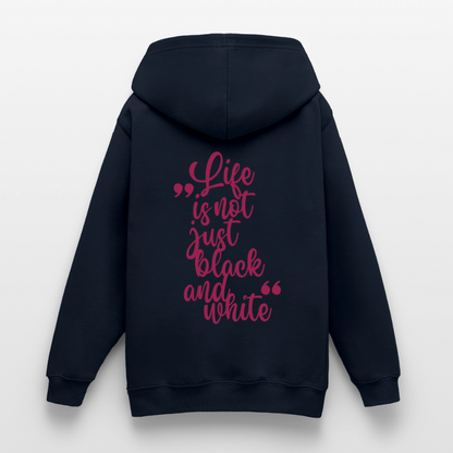 LiNBW. Crew Hoodie Life is not just black and white Edition Pink - LiNBW.