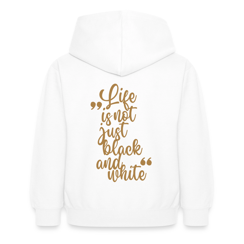 LiNBW. Crew Hoodie Life is not just black and white Edition Brown - LiNBW.