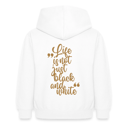 LiNBW. Crew Hoodie Life is not just black and white Edition Brown - LiNBW.