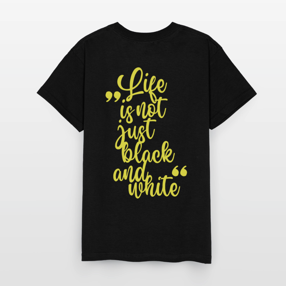 LiNBW. Crew T-Shirt Yellow Edition Life is not just black and white - Schwarz
