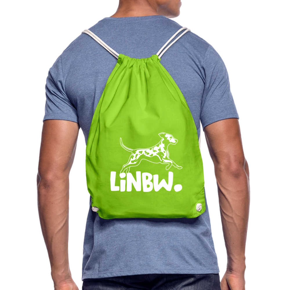 LiNBW. Turnbeutel White Edition - Neongrün