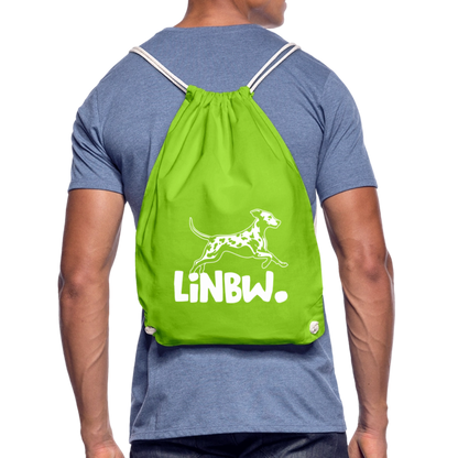 LiNBW. Turnbeutel White Edition - Neongrün