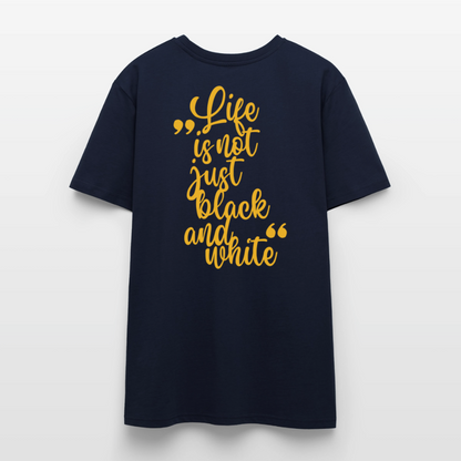 LiNBW. Unisex T-Shirt Premium Crew Yellow Edition Life is not just black and white - LiNBW.
