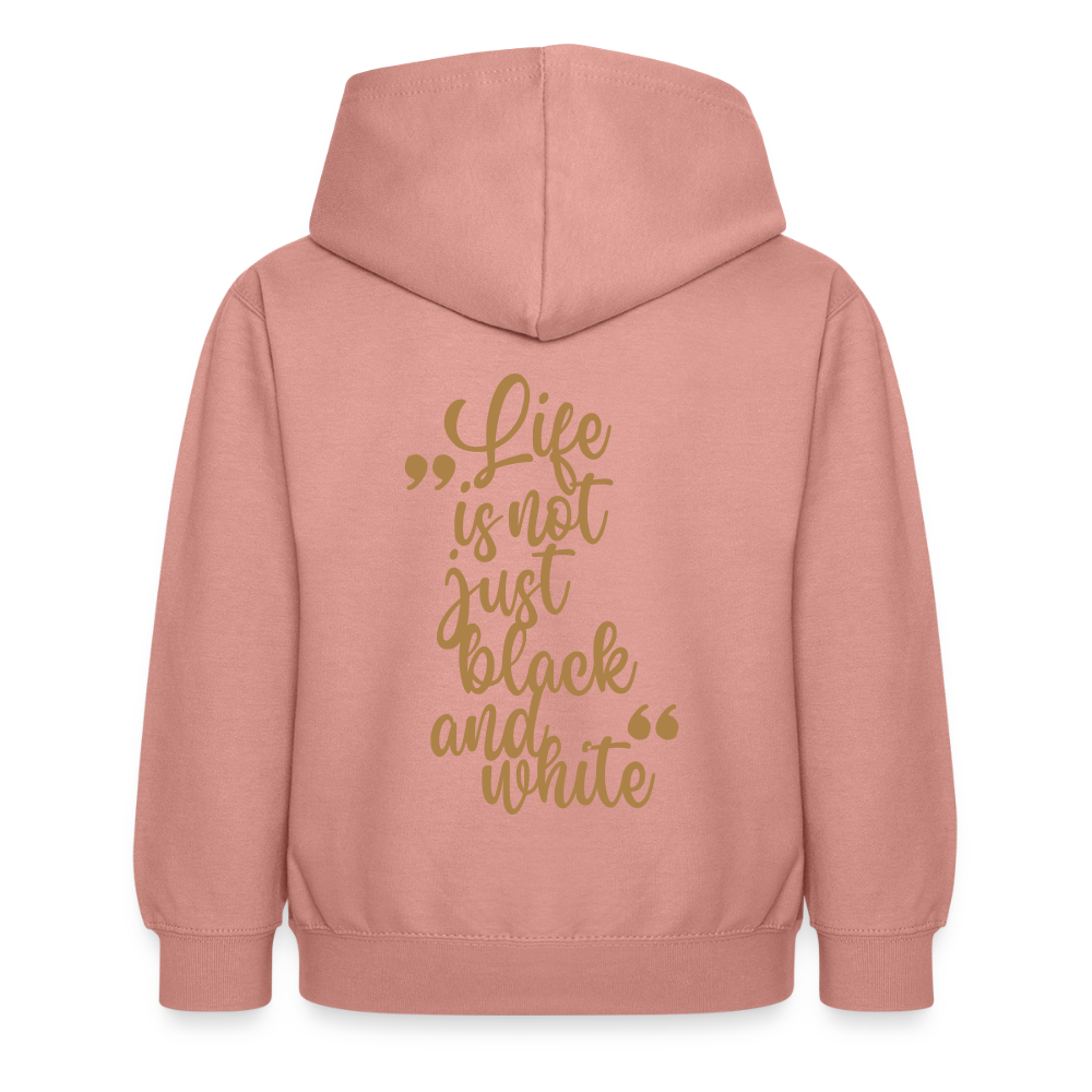 LiNBW. Crew Hoodie Life is not just black and white Edition Brown - LiNBW.