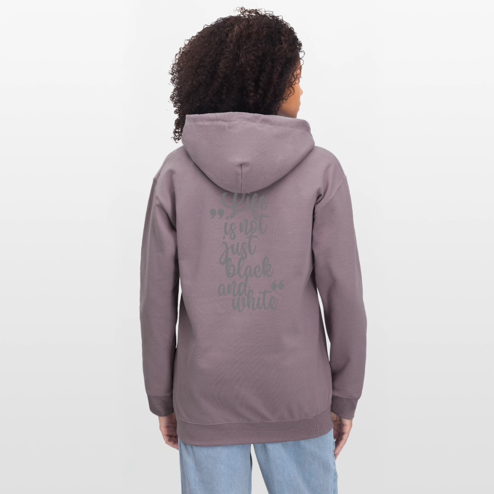 LiNBW. Crew Hoodie Grey Edition Life is not just black and white - Lilagrau 