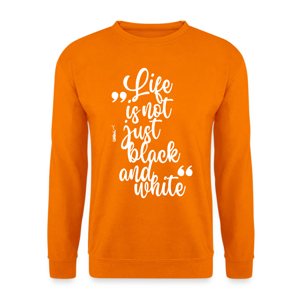 Life is not just black and white Classic Pullover White Edition - LiNBW.