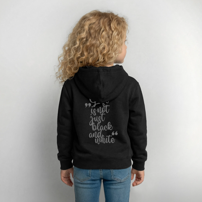LiNBW. Crew Hoodie Life is not just black and white Edition Grey - LiNBW.