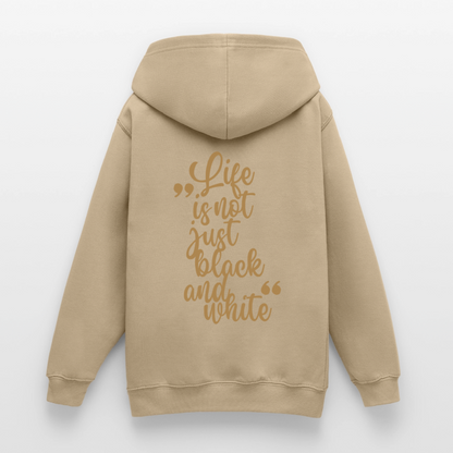 LiNBW. Crew Hoodie Life is not just black and white Edition Brown - LiNBW.