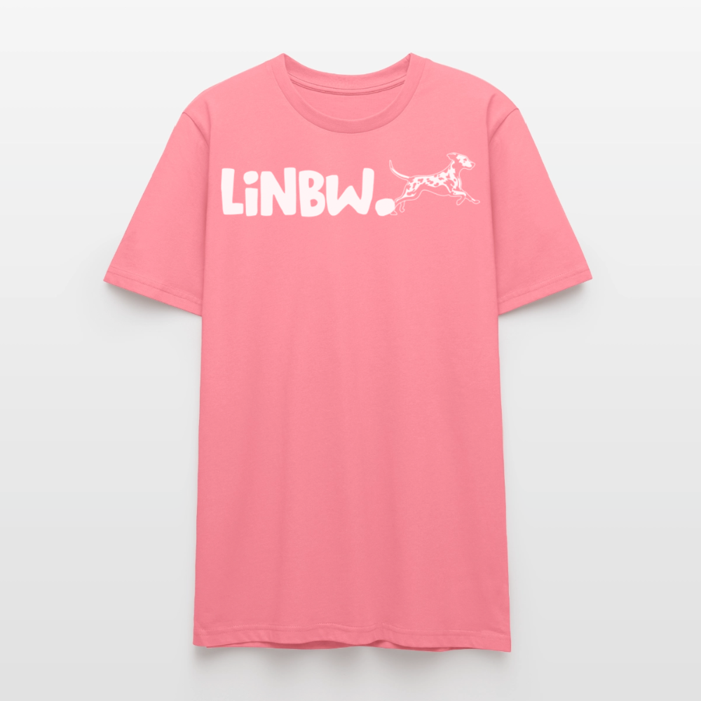 LiNBW. Unisex T-Shirt Premium Crew White Edition Life is not just black and white - Pink 