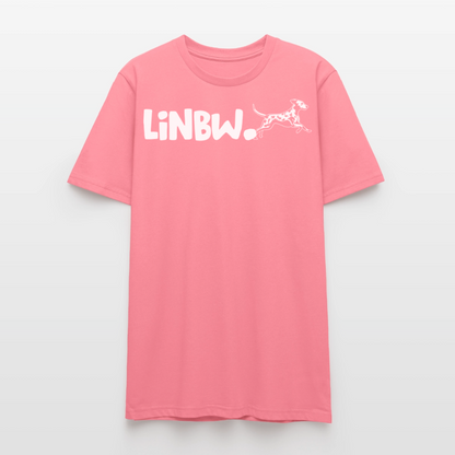 LiNBW. Unisex T-Shirt Premium Crew White Edition Life is not just black and white - Pink 