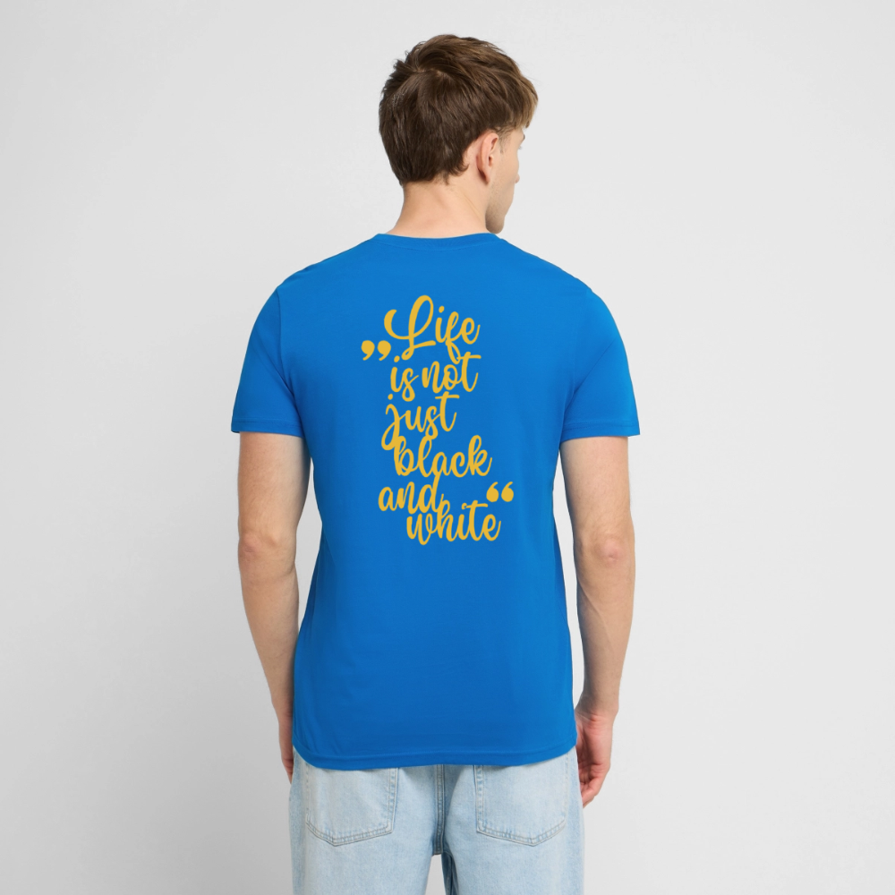 LiNBW. Unisex T-Shirt Premium Crew Yellow Edition Life is not just black and white - LiNBW.