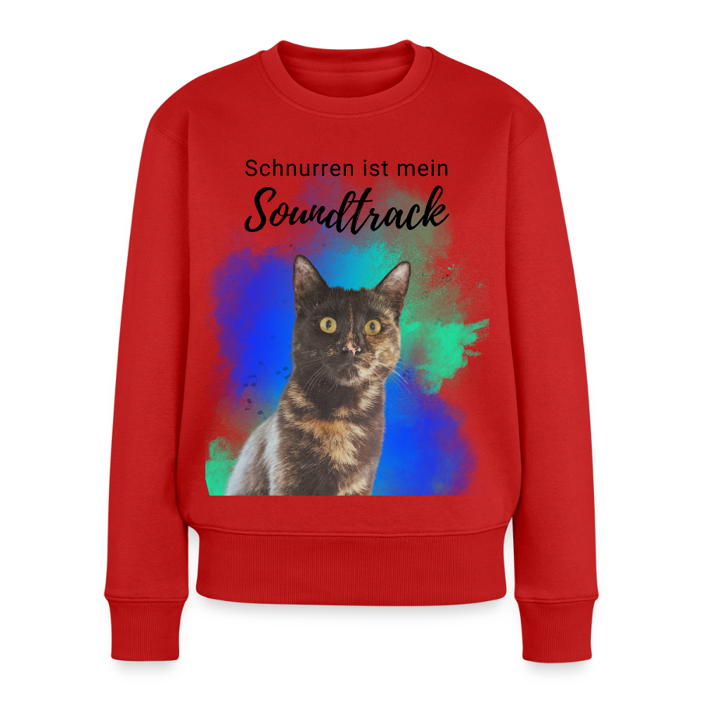 Nala's Pullover Schnurren ist mein Soundtrack Black Edition - Rot