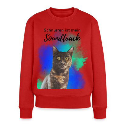 Nala's Pullover Schnurren ist mein Soundtrack Black Edition - Rot