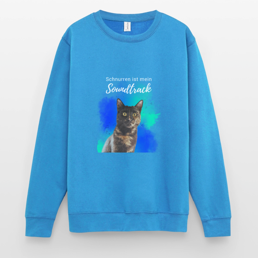Nala's Classic Pullover Schnurren ist mein Soundtrack White Edition - Meeresblau