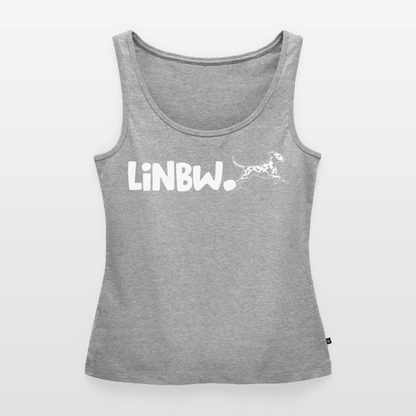 LiNBW. Tank Top Premium White Edition Life is not just black and white - Grau meliert