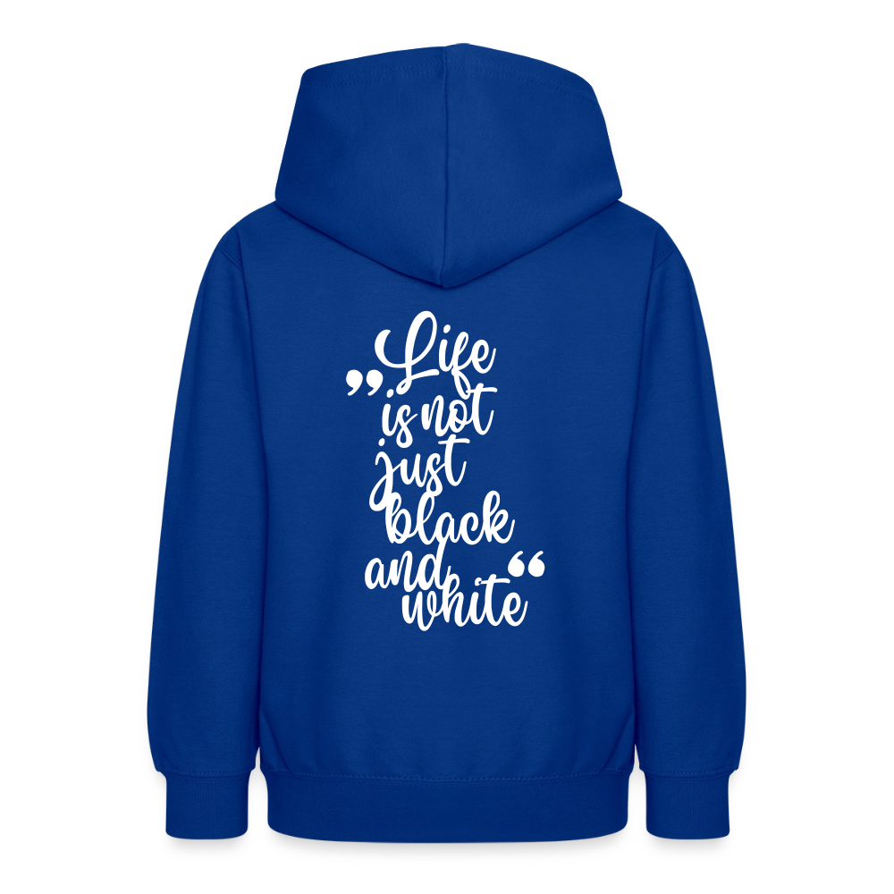 LiNBW. Crew Hoodie Life is not just black and white Edition White - LiNBW.