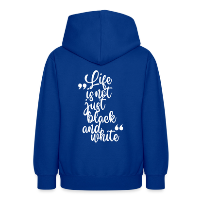LiNBW. Crew Hoodie Life is not just black and white Edition White - LiNBW.