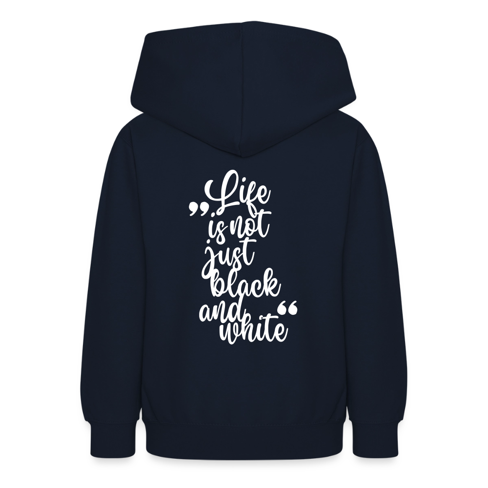LiNBW. Crew Hoodie Life is not just black and white Edition White - LiNBW.