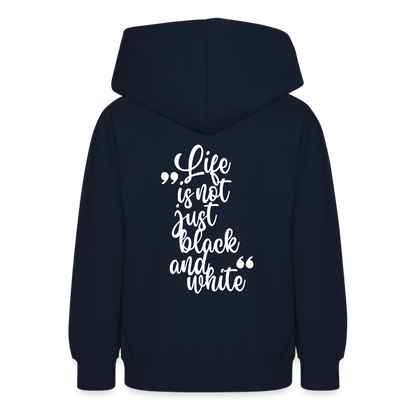LiNBW. Crew Hoodie Life is not just black and white Edition White - LiNBW.