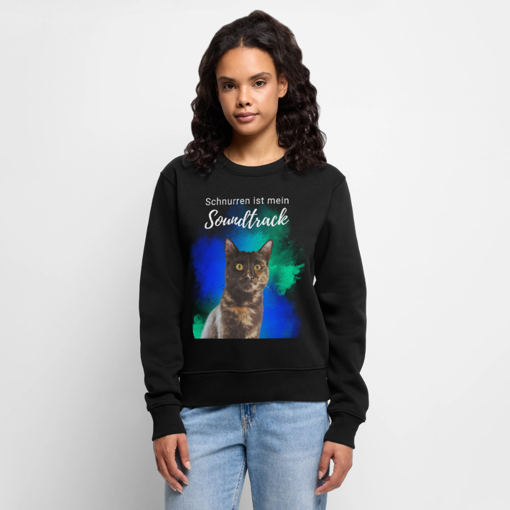 Nala's Pullover Schnurren ist mein Soundtrack White Edition - Schwarz