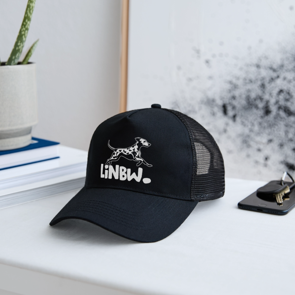 LiNBW. Trucker Cap White Edition - Schwarz/Schwarz