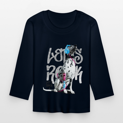 Boa´s Langarmshirt Let´s Rock - Navy