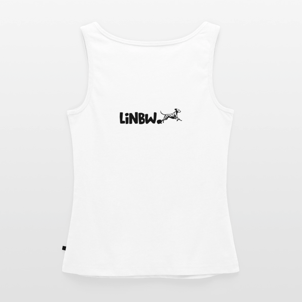 Boa´s Tank Top Premium Splash Life is not just black and white Edition Black - Weiß