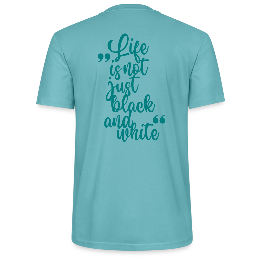 LiNBW. Unisex T-Shirt Premium Crew Blue Edition Life is not just black and white - LiNBW.