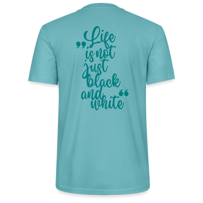 LiNBW. Unisex T-Shirt Premium Crew Blue Edition Life is not just black and white - LiNBW.