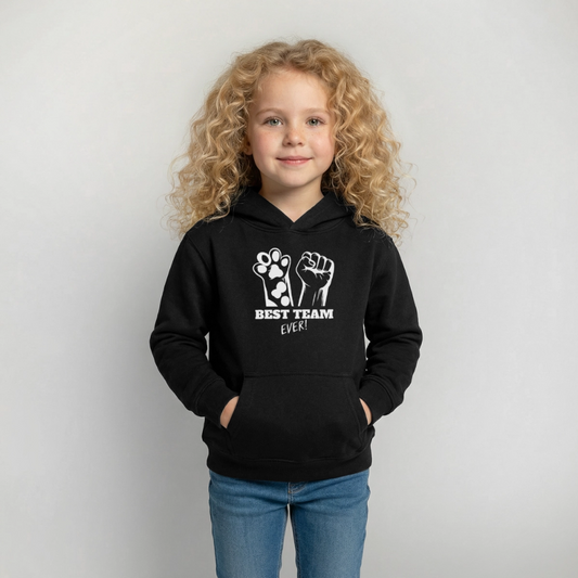 Best Team Ever  Hoodie White Edition - Schwarz