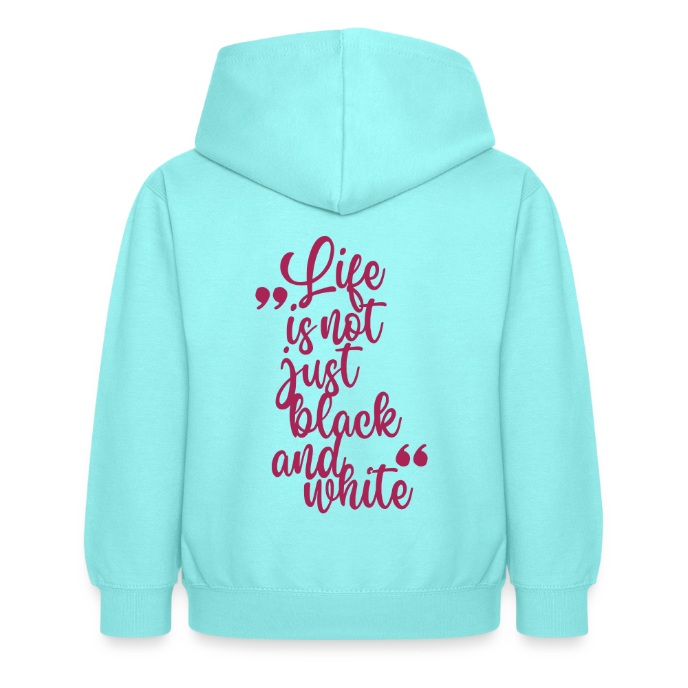 LiNBW. Crew Hoodie Life is not just black and white Edition Pink - LiNBW.