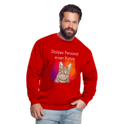 Pedro's Classic Pullover Stolzes Personal einer Katze White Edition - LiNBW.