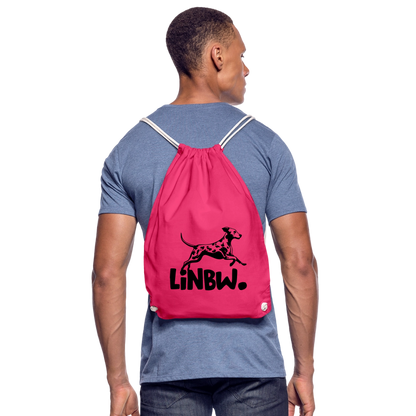 LiNBW. Turnbeutel Black Edition - Fuchsia