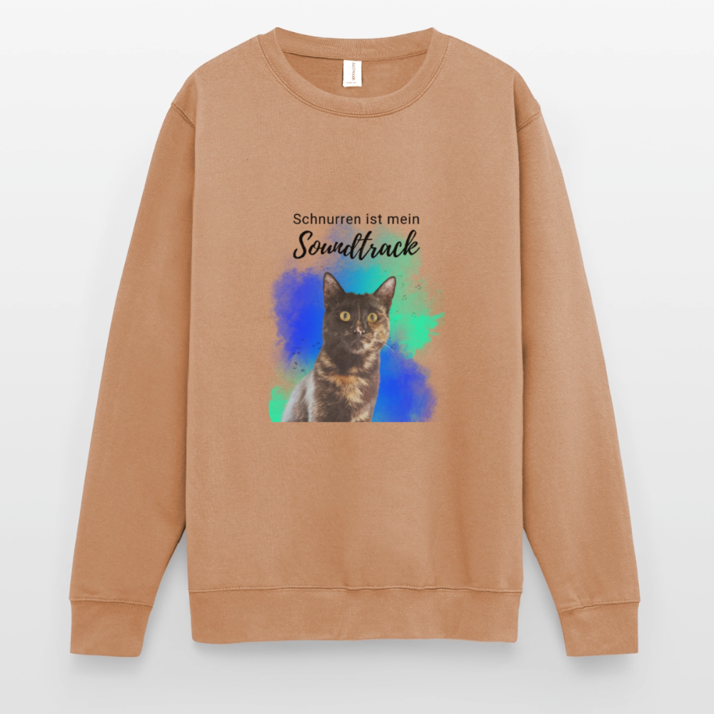 Nala's Classic Pullover Schnurren ist mein Soundtrack Black Edition - Mocca