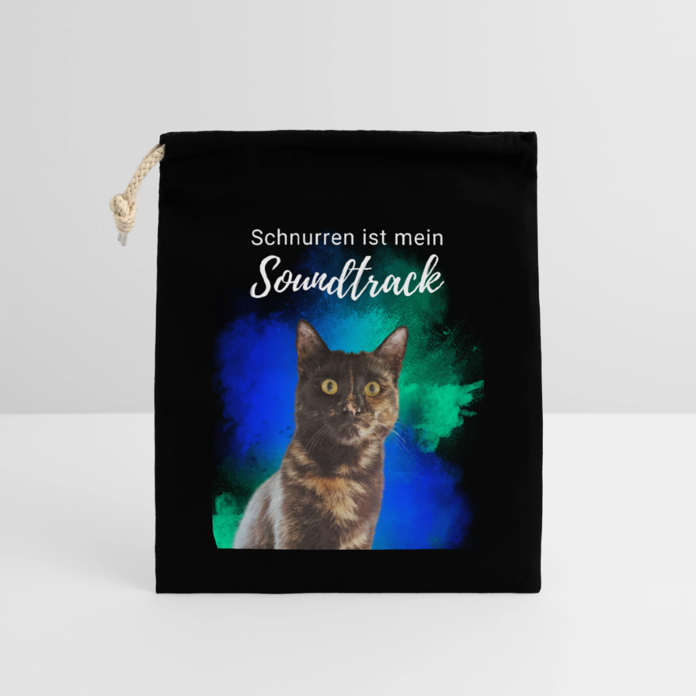 Nala´s Baumwollbeutel Schnurren ist mein Soundtrack White Edition - Schwarz