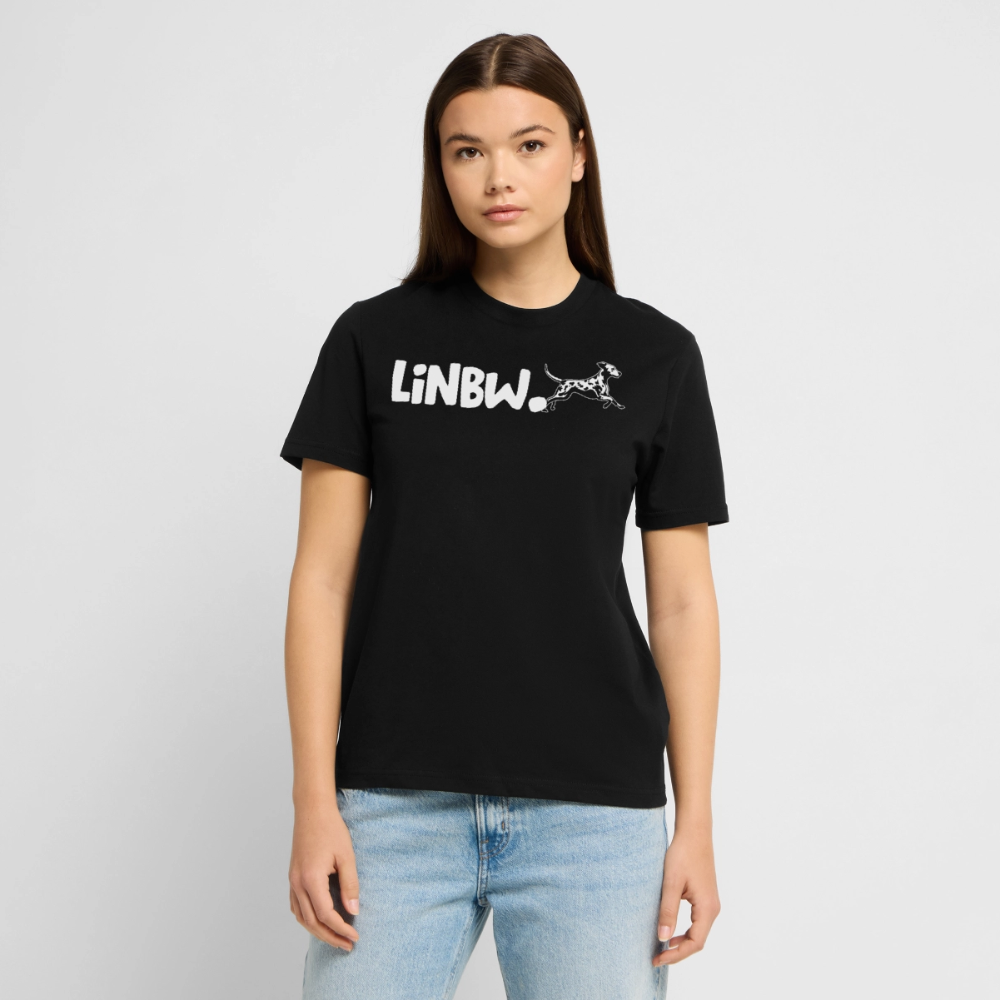 LiNBW. Unisex T-Shirt Premium Crew White Edition Life is not just black and white - Schwarz