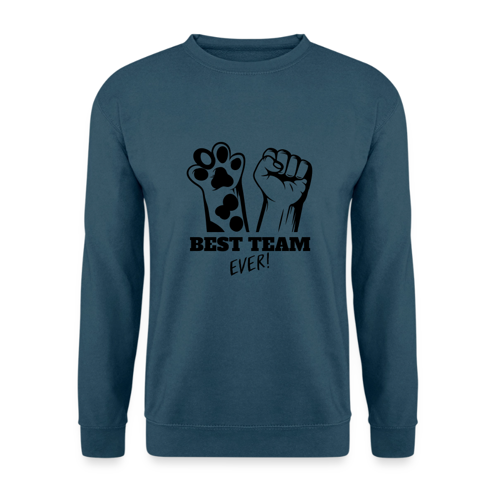 Best Team Ever Classic Pullover Black Edition - Indigoblau