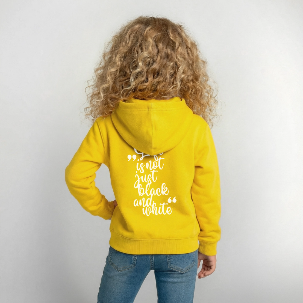 LiNBW. Crew Hoodie Life is not just black and white Edition White - LiNBW.