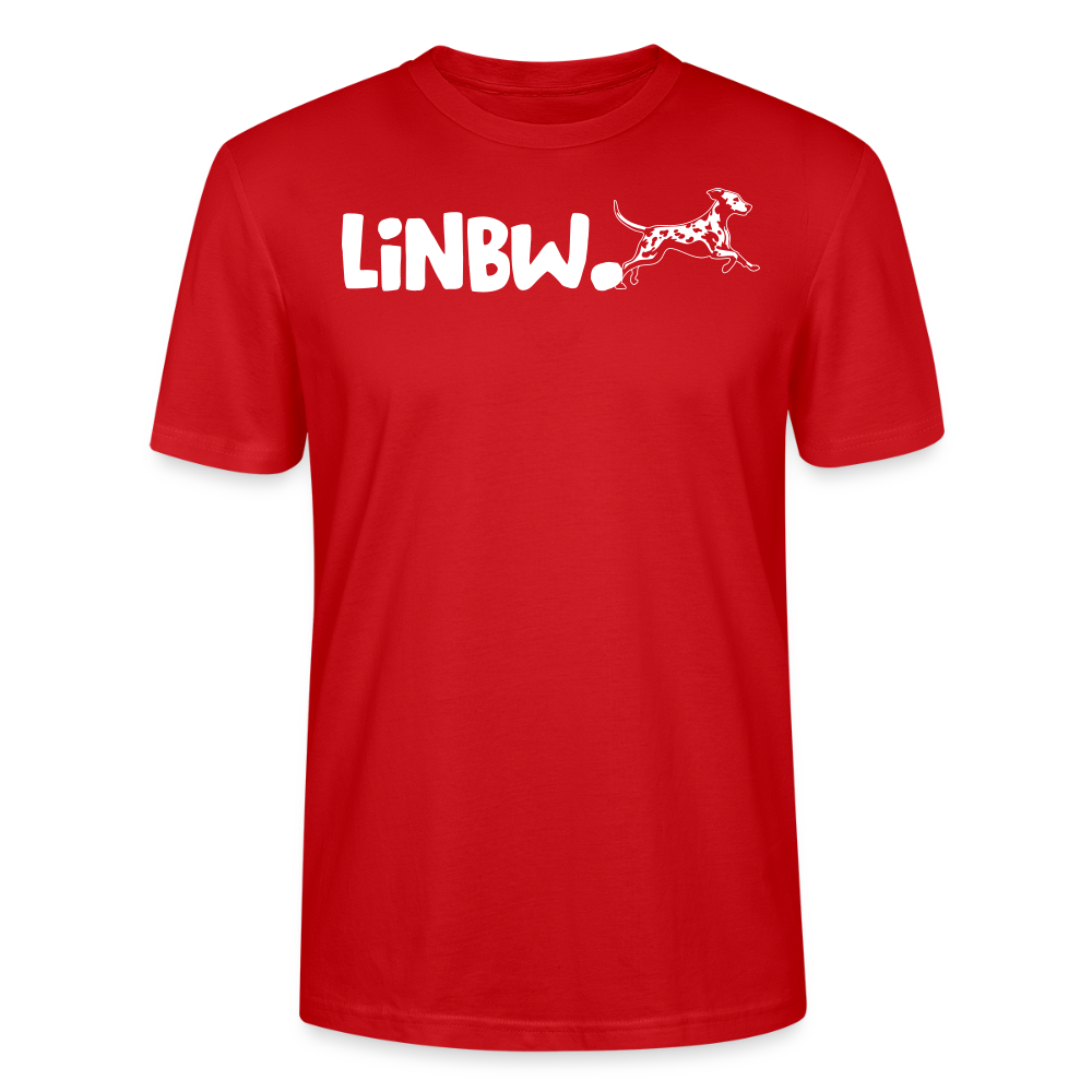 LiNBW. Unisex T-Shirt Premium Crew White Edition Life is not just black and white - Rot