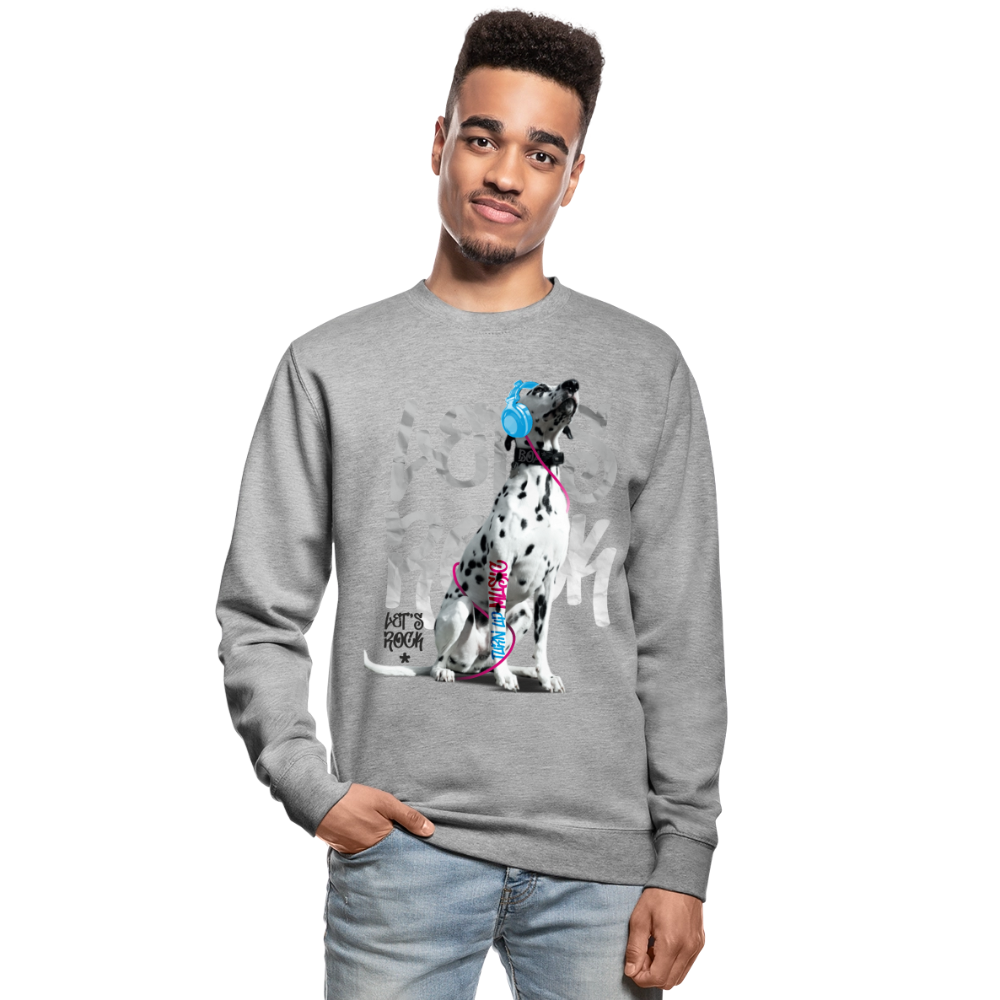 Boa's Classic Pullover Let's Rock - Weißgrau meliert