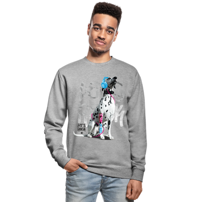 Boa's Classic Pullover Let's Rock - Weißgrau meliert