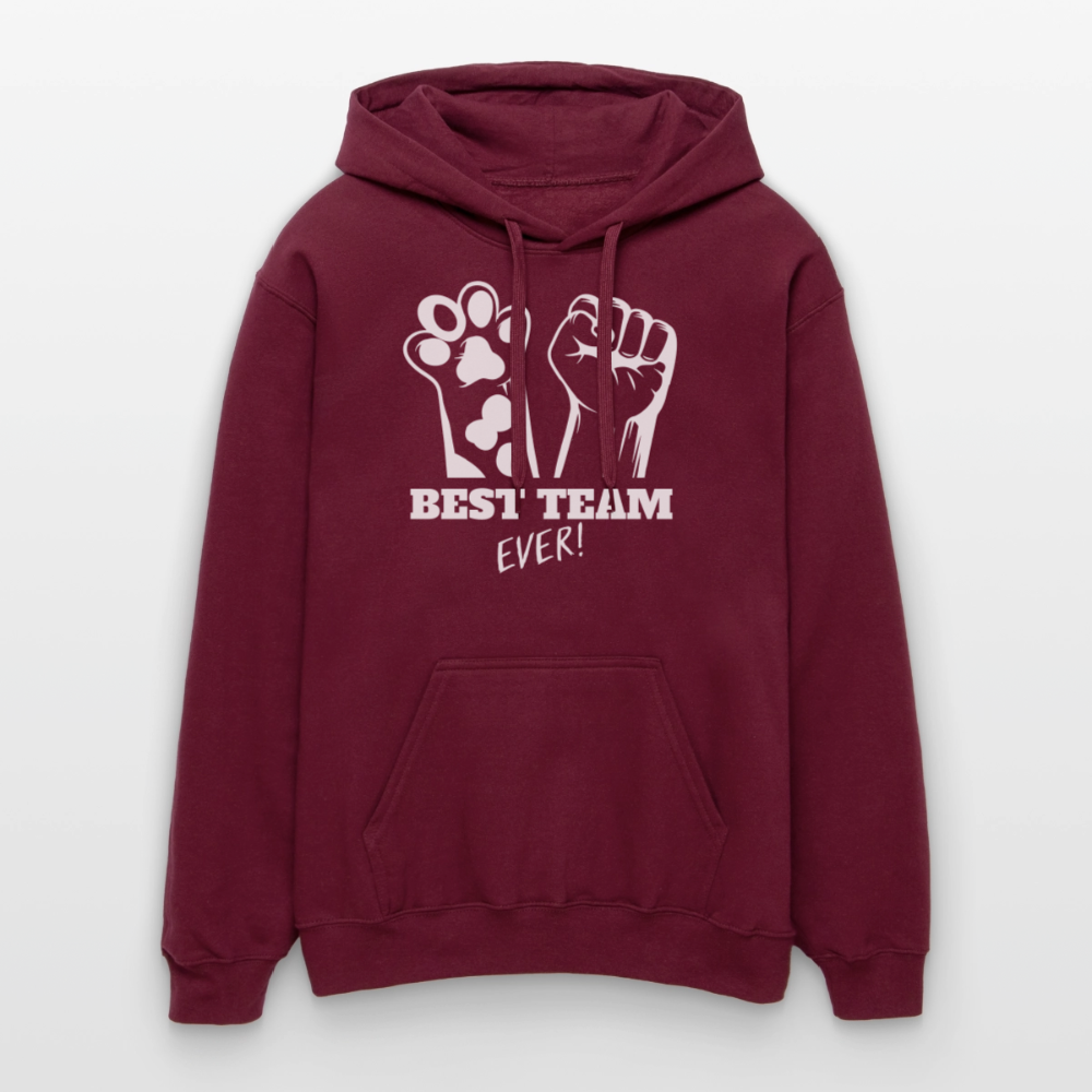 Best Team Ever Hoodie White Edition - Maroon